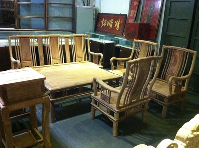 麒祥非洲花梨木明式沙发带茶台十件套 中式古典家具的典雅之选